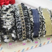 韩国个性进口丝带3#缎带发饰DIY手工发卡配件材料小香风牛仔