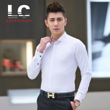 2017年韩版男士衬衫 弹力男衬衫 韩版男衬衫 结婚男式
