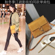 包包2016新款高圆圆明星同款Faye链条圆环包时尚单肩斜挎