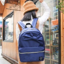 双肩包日韩版百搭帆布简约校园学院风大学高中初中生书包中学生女