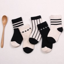 新款儿童袜 全棉纯棉袜子胡子笑脸国旗 黑白星棉袜 大唐袜子批