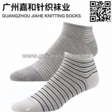 供应兰桂坊YD12广东袜子厂家休闲条纹运动袜 纯棉运动袜