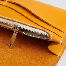 新款女士钱包长款手拿包牛皮手工钱包女手机钱包 订做  直销