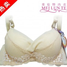 妙蕊 性感蕾丝 聚拢调整V形薄纱 A杯文胸6205 小抹胸