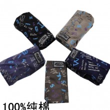 厂家批发男士内裤 全棉印花男士三角裤 男士全棉内裤印花内裤男