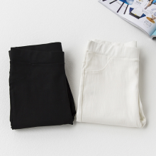 衣服 休闲裤女士2016春夏高腰修身弹力打底裤外穿小脚裤铅笔裤九分大码