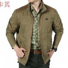 男装夹克 nianjeep夹克 吉普盾男式纯棉立领休闲夹克