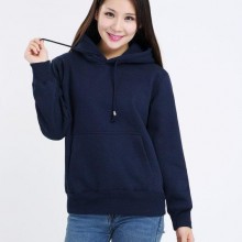 正浦货女士长袖套头户外防风保暖透气运动抓绒带帽卫衣