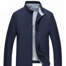 男装薄款夹克 2016春装新款纯色立领休闲茄克衫男士外套直销