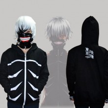 东京食尸鬼 金木研日常着装款卫衣 抓绒款拉链帽衫动漫周边爆款