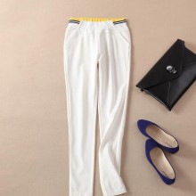 2016春秋女裤中腰女式休闲小脚裤 糖果色铅笔裤小脚裤子女