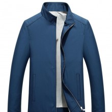 春秋装中年男士夹克衫 薄款男装jacket商务休闲立领男外套