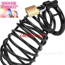 男用贞操装置，黑色金属CB,男用器具