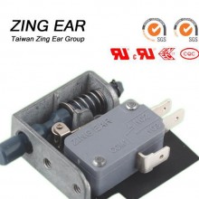 台资ZINGEAR 品牌 推拉门衣柜门开关, 内安装孔锌合金支架开关