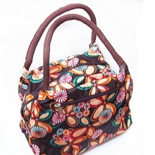 24X19X15CM花卉印花双带手提包 精品韩版时尚 包包手