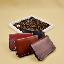 2016新款植鞣皮卡包卡套 日系零钱包 原创手工头层牛皮卡包