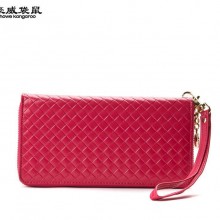 豪威袋鼠新款正品真皮钱包女 欧美时尚牛皮女士钱包长款 诚招代