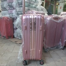 保定【隆茂】发货高亮PC拉杆箱  铝框万向轮行李箱铝拉杆旅行登机箱