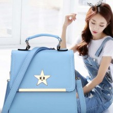 学院风女包2016春夏小方包斜挎手提双肩两用包多功能学生背包