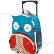 【厂家供货】猫头鹰图案动物儿童拉杆书包 多功能背包可爱减负包