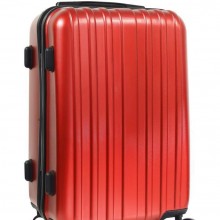 竖条厂家定制男女通用万向轮海关锁纯色拉杆箱