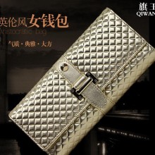 2017新款真皮女士钱包女中长款手拿包时尚头层牛皮零钱包工厂