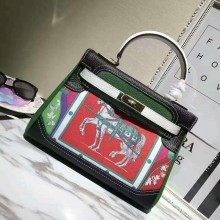 爱马仕小马彩绘手提包