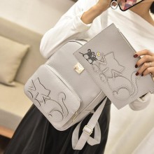 双肩包男士韩版大学生休闲旅行背包时尚潮流高中学生卡通书包批发