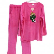 美尚家冬款情侣双面超柔绒睡衣套装仙人掌韩版可爱居家服男士睡衣