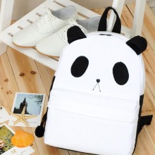 批发出口英国加厚帆布可爱黑白熊猫超萌学生儿童双肩包