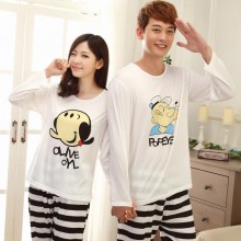 2014春秋季长袖大力水手情侣睡衣舒适家居服情侣睡衣休闲睡衣