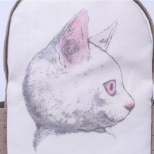 新款日韩高密度帆布简约双肩包中学生学院风书包清新百搭背包潮