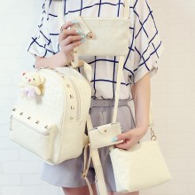 双肩包女包大学生书包韩版潮流2016秋季新款休闲百搭简约女士