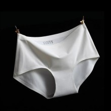 厂家直销 一片式无痕内裤 压边女士内裤冰丝三角裤纯棉内档性感