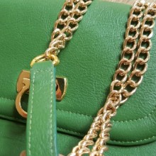 厂家加工生产直销批发 工厂外贸原单女士真皮单肩包 金属链条包新款女式小方包斜挎包22*5*16