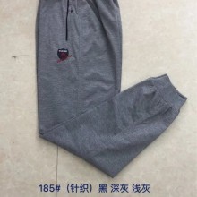 厂家直销男装针织裤批发　大码针织运动裤　针织长裤不起球