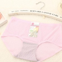 厂家直销性感透明内裤女士 一片式无痕内裤 提花冰丝女士三角裤