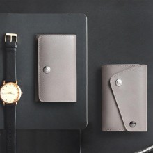 头层牛皮男士零钱包 真皮钱包卡包 创意多功能钥匙包