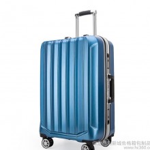 直销新款铝框PC拉杆箱 20.24寸时尚欧美大容量旅行箱行李