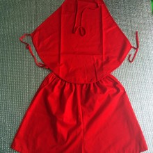 男女士肚兜套装成人情趣内衣情侣睡衣大红高档纯棉挂脖礼物大促销