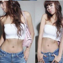 MM必备 简约纯色超好弹力抹胸  百搭背心 时尚大方裹胸 (