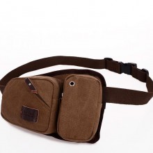 厂家直销男士运动腰包胸包 男士休闲帆布包单肩包斜挎包