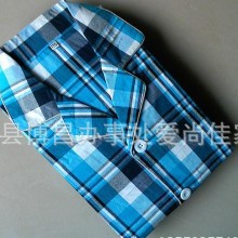 厂家直销纯棉老粗布睡衣情侣睡衣女式睡衣简约自然可订做