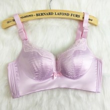 性感无钢圈少女内衣蕾丝调整型舒适胸罩上薄下厚无痕小胸聚拢文胸