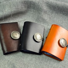 2016新款原创手工头层牛皮卡包日系植鞣皮印第安人头卡包卡套