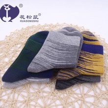 男士休闲纯棉袜子 男生中筒纯棉运动袜 厚款男袜四季袜爆款批发