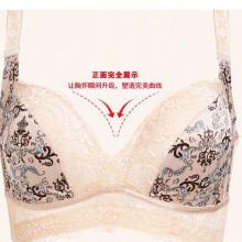 2014年新品纺丝无钢圈聚拢侧收文胸