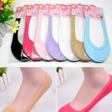 批发 独立包装花边花口棉质纯色隐形袜 女士船袜子 外贸性感薄