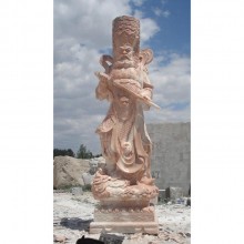 曲阳大刚石材 定制晚霞红石材人物 石雕佛像 大型寺庙人物雕塑 佛像四大天王 雕刻四大天王 石雕佛像