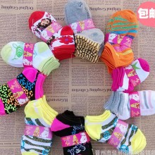 热卖 儿童袜 宝宝船袜和5分 熊熊 全棉 涤棉 5双一腰封